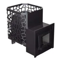 печь для бани сталь-мастер рада 6 18м без дверцы дровяная сетка #