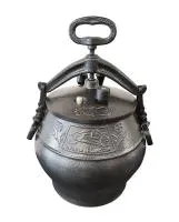 афганский казан-скороварка rashko baba с ручками 15 литров черный, алюминий