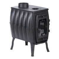 печь отопительно-варочная прометалл бахтинка черный