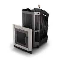 печь для бани грейвари atmos 15 black intro закр каменка дровяная