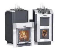 печь для бани ермак 30 люкс carbon, антрацит #