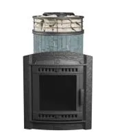 печь для бани прометалл атмосфера l в ламелях талькохлорит + сетка new